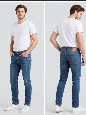 Levi's Men's Slim Fit Stretch Jeans – Medium Wash Red Tab Denim Pants W-30 L-30